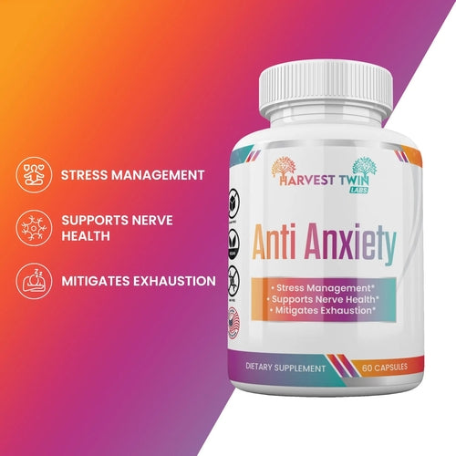 Anti-Anxiety Supplement for Stress Reduction, Cortisol Levels,
