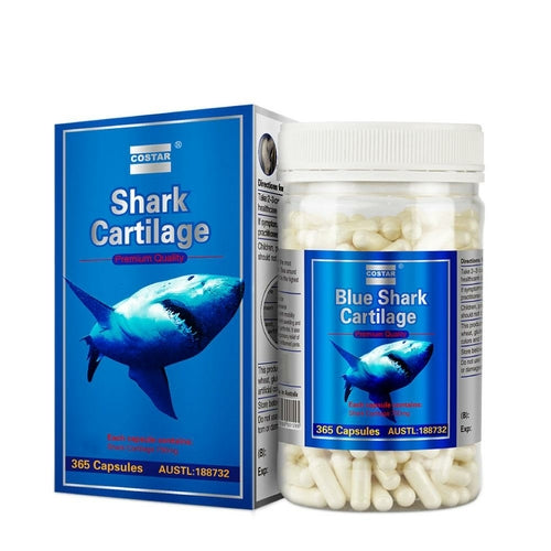 365x 750mg Shark Cartilage Caps Costar Joint Anti Inflammatory