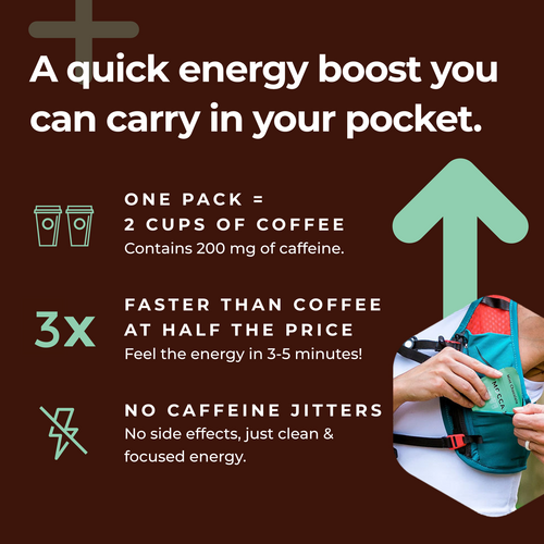 Mocca Shots Energy Gummies with Caffeine Mint Chocolate 12-Pack