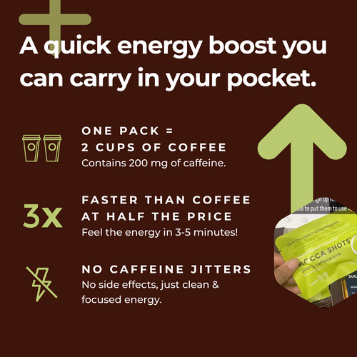 Mocca Shots Energy Gummies with Caffeine  Coconut Pineapple 12-Pack