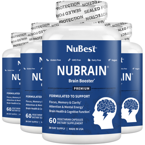 NuBrain – Advanced Brain Support for Focus & Clarity, 60 Vegan