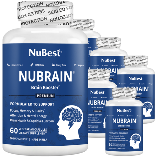 NuBrain – Advanced Brain Support for Focus & Clarity, 60 Vegan