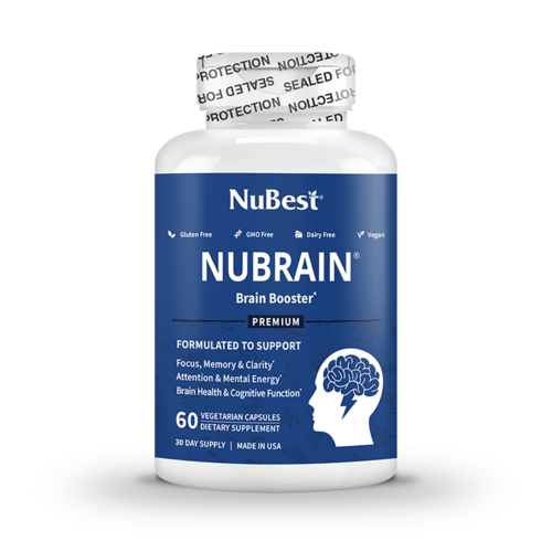 NuBrain – Advanced Brain Support for Focus & Clarity, 60 Vegan